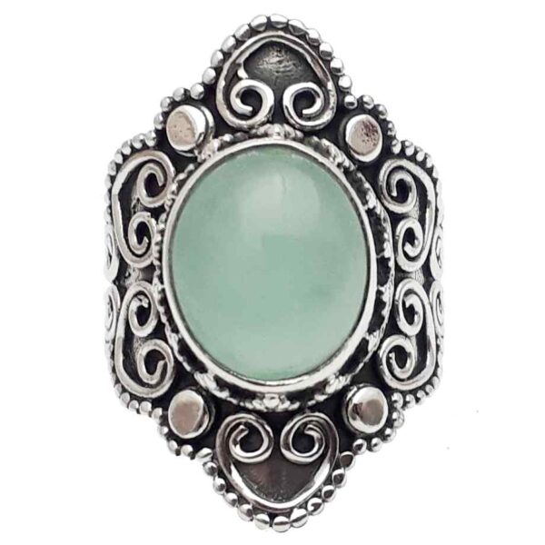 925 Sterling Silver gemstone Oxydised Silver Ring