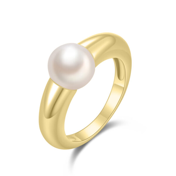 Pearl Gold Plated Ring