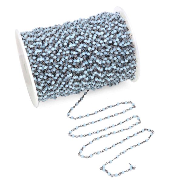 ROSARY CHAIN - BLUE CHALCEDONY - Image 2
