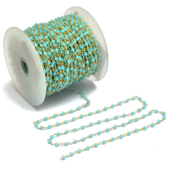 ROSARY CHAIN - BLUE CHALCEDONY - Image 3