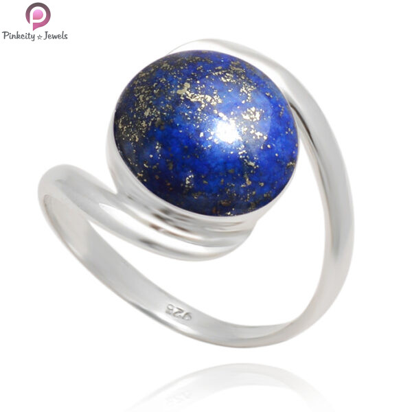 Lapis Lazuli Gemstone Silver Ring
