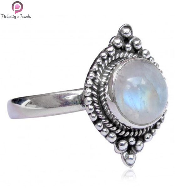 Larimar Gemstone Silver Ring - Image 3