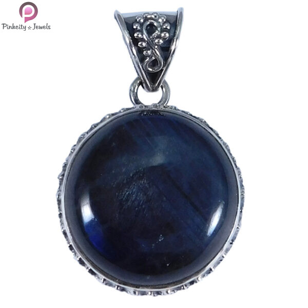 Labradorite Gemstone 925 Silver Pendant - Image 2