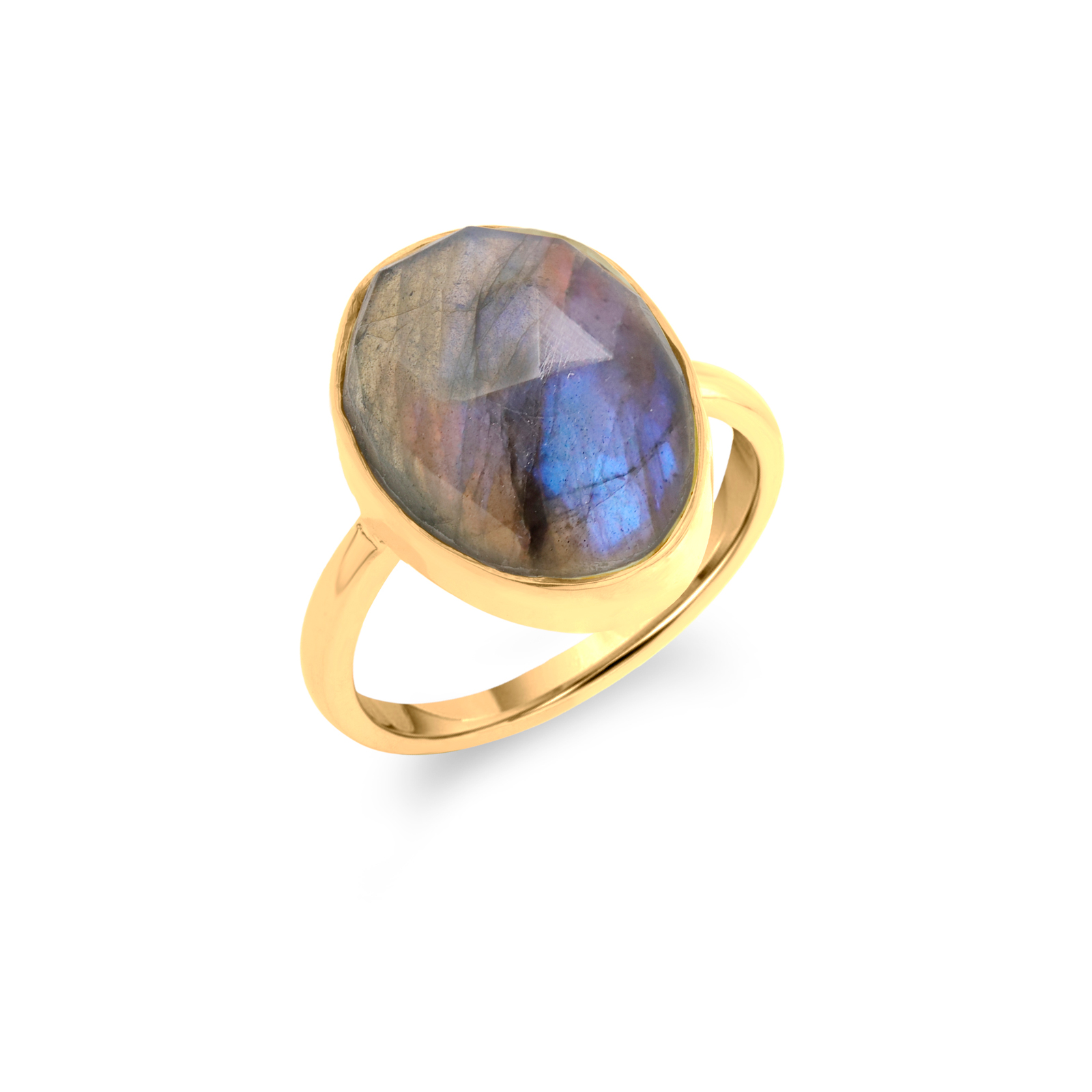 Labradorite Gemstone 925 Sterling Silver Ring