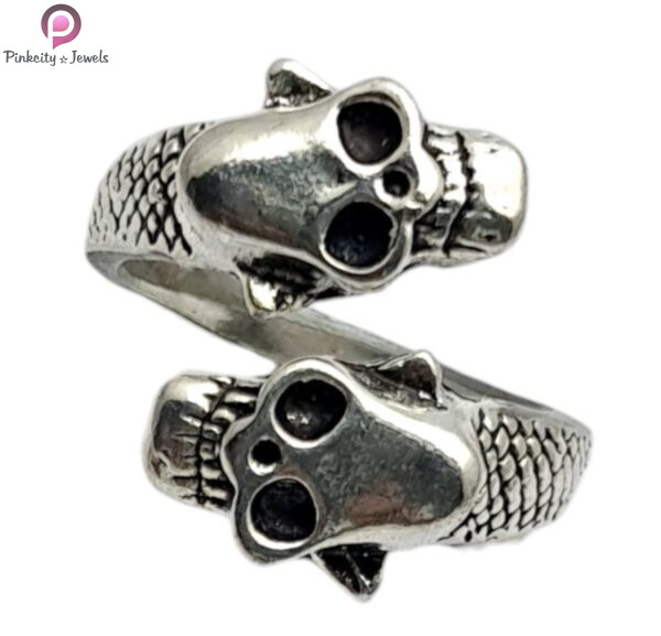 Skeleton Hand Wrap Adjustable Ring