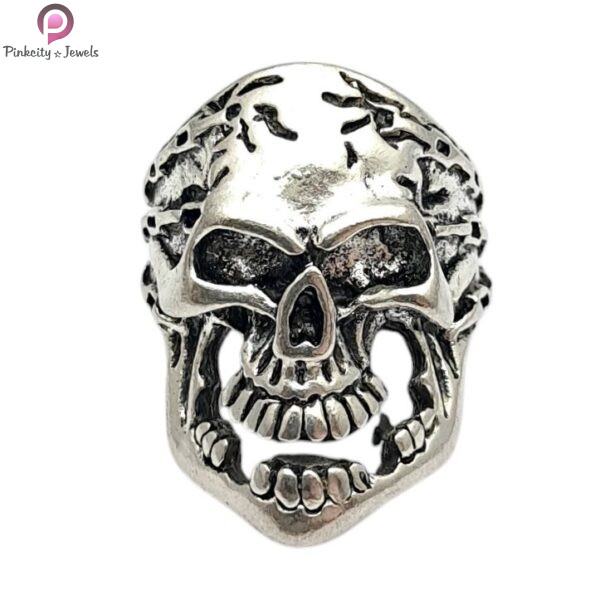 Geometric Skull Halloween Rings
