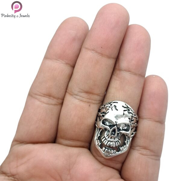 Geometric Skull Halloween Rings - Image 2