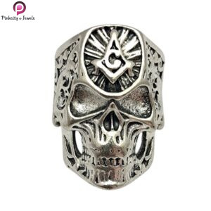Exaggerated Punk Skull Halloween Rings