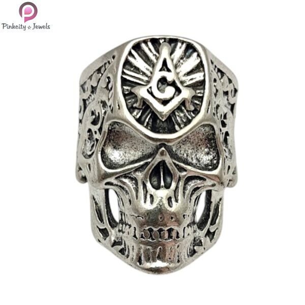 Exaggerated Punk Skull Halloween Rings