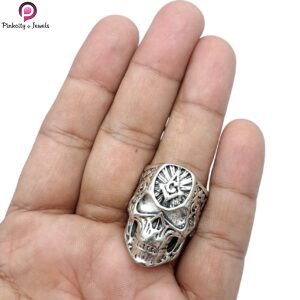 Exaggerated Punk Skull Halloween Rings
