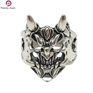 Exaggerated Skull Halloween Men'S Ring