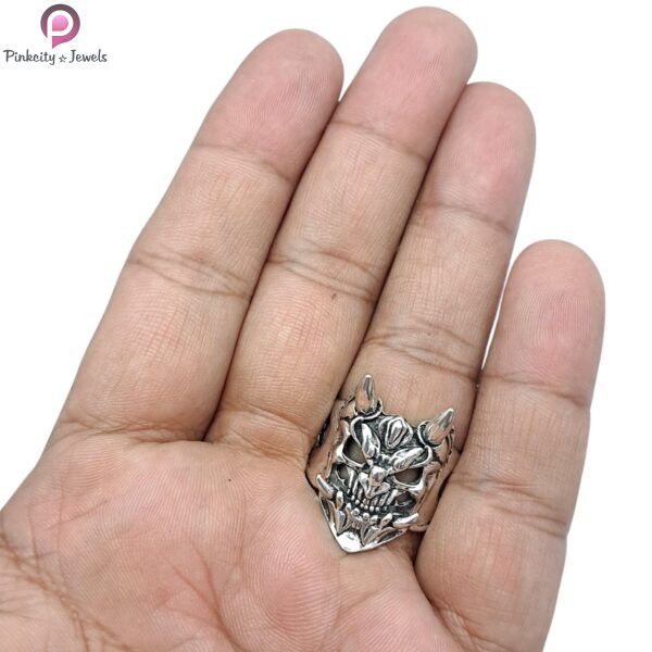 Exaggerated Skull Halloween Men'S Ring - Image 2
