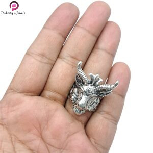Vintage Jewelry Domineering Satan Goat Sheep Animal Head Rings For Men & Women