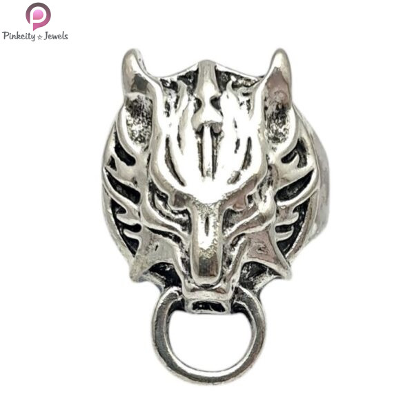 Wolf Head Ring