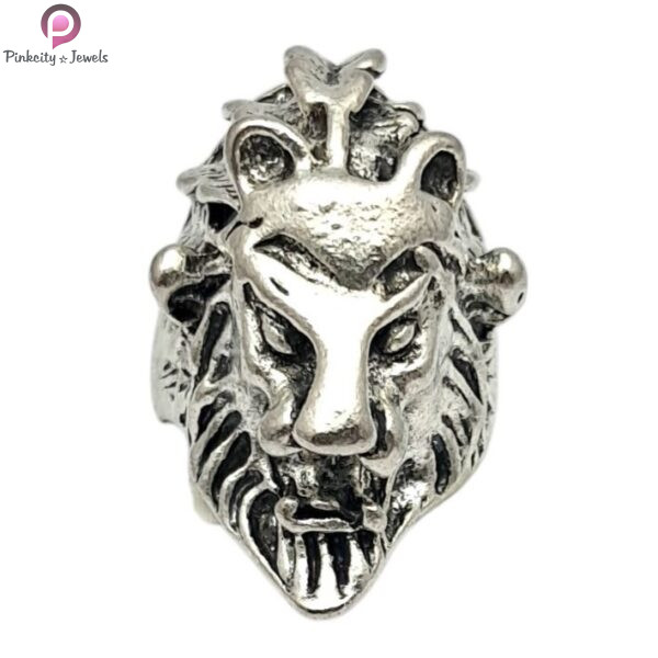 Lion Face silver Ring