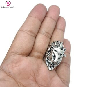Lion Face silver Ring
