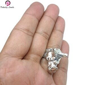 Rhinoceros Animal Sterling Silver Ring, Animal Head Ring, Animal Ring, Animal Jewelry, Hand Carved Ring, Rhino, Rhino Jewelry, Gift Ring