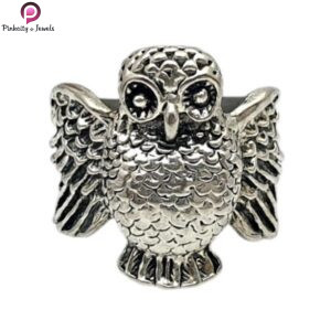 Sterling Silver Owl Frill Ring