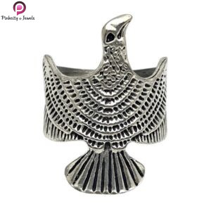 Winged Eagle Ring - Rings For Men • Hawk Ring • Silver Handmade • Born Bird Ring