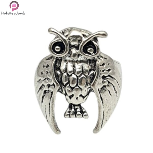 Vintage Retro Owl Frill Ring