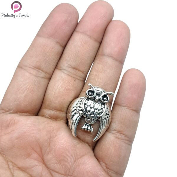 Vintage Retro Owl Frill Ring - Image 2