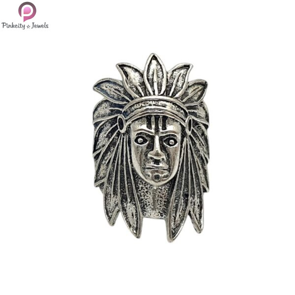 Tribal Style Woman Face Ring for Men and Women