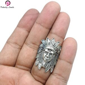 Tribal Style Woman Face Ring for Men and Women