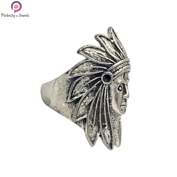 Tribal Style Woman Face Ring for Men and Women - Image 3