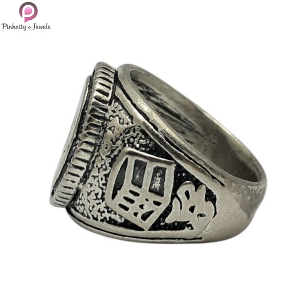 Oxidised Silver Macho fingerring Ring - Image 5