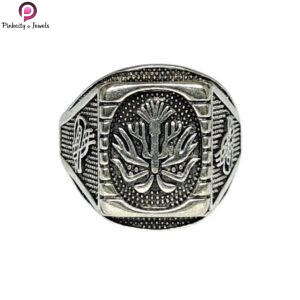Morvi Silver Antique Finish Excellent Design Super Heavy Finger Ring
