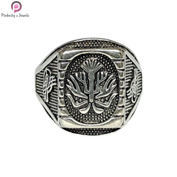 Morvi Silver Antique Finish Excellent Design Super Heavy Finger Ring