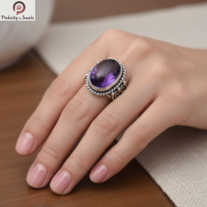 Amethyst Gemstone 925 Sterling Silver Ring